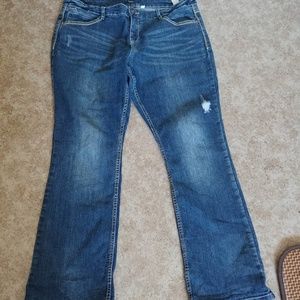 Dark wash plus size jeans